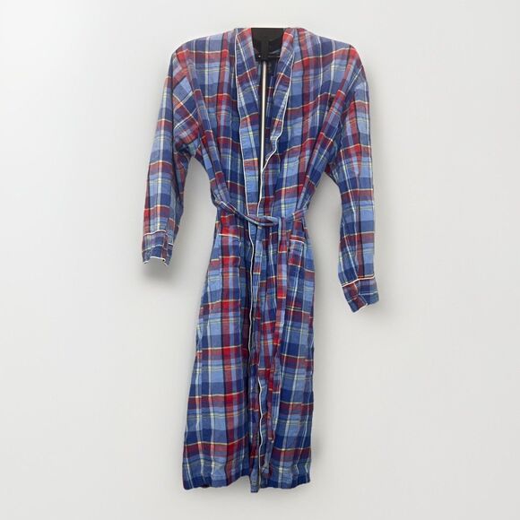 Ralph Lauren Other - Polo Ralph Lauren Mens Red Multicolor Plaid Sleepwear Robe Small / Medium